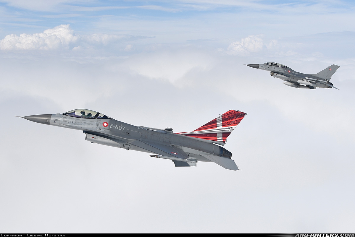 Denmark - Air Force General Dynamics F-16AM Fighting Falcon E-607 at In Flight, Belgium