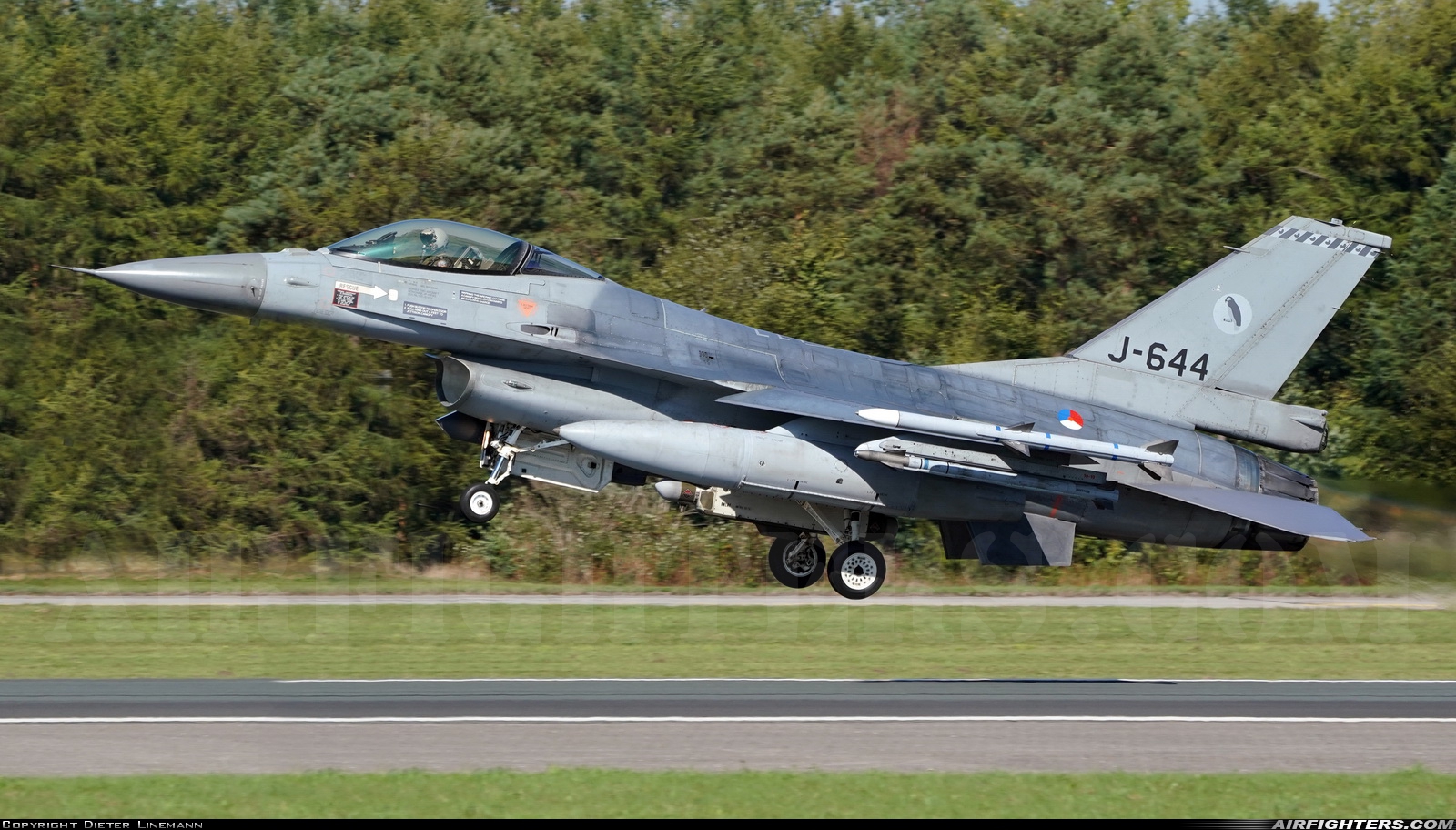 Netherlands - Air Force General Dynamics F-16AM Fighting Falcon J-644 at Wittmundhafen (Wittmund) (ETNT), Germany