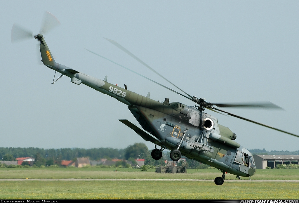 Czech Republic - Air Force Mil Mi-171Sh 9825 at Prerov (PRV / LKPO), Czech Republic