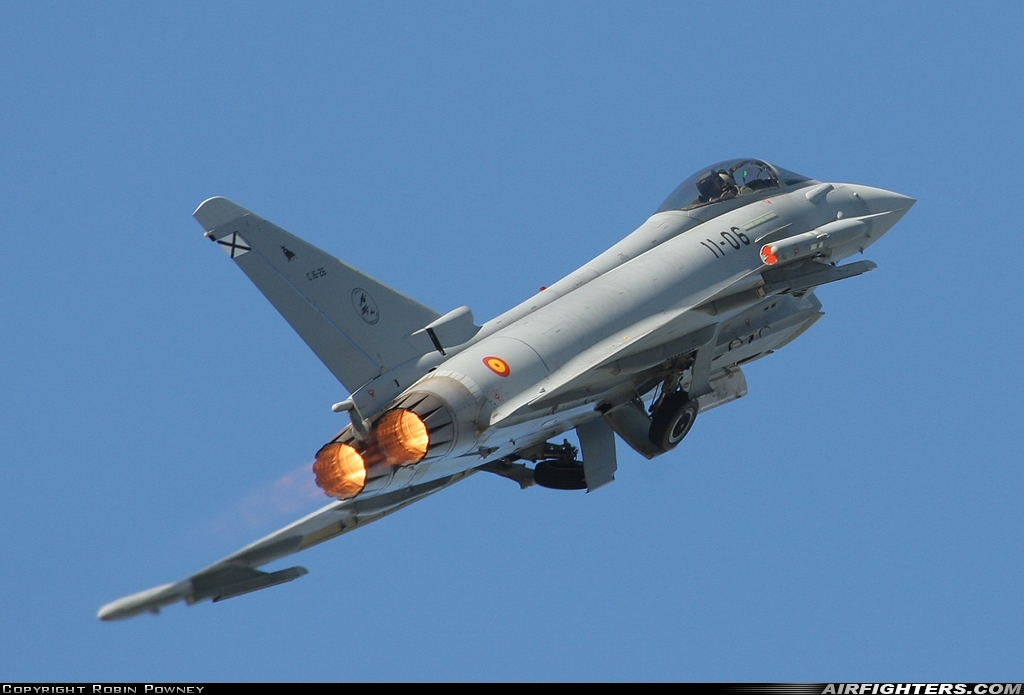Spain - Air Force Eurofighter C-16 Typhoon (EF-2000S) C.16-26 at Fairford (FFD / EGVA), UK