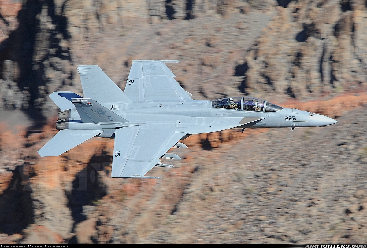 USA - Navy Boeing F/A-18F Super Hornet 166968 at Off-Airport - Rainbow Canyon area, USA