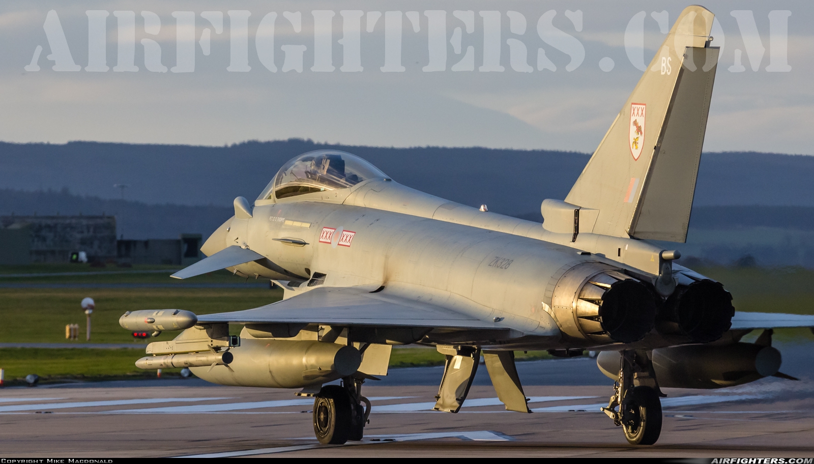 UK - Air Force Eurofighter Typhoon FGR4 ZK328 at Lossiemouth (LMO / EGQS), UK