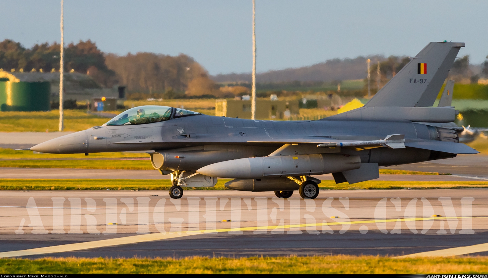 Belgium - Air Force General Dynamics F-16AM Fighting Falcon FA-97 at Lossiemouth (LMO / EGQS), UK