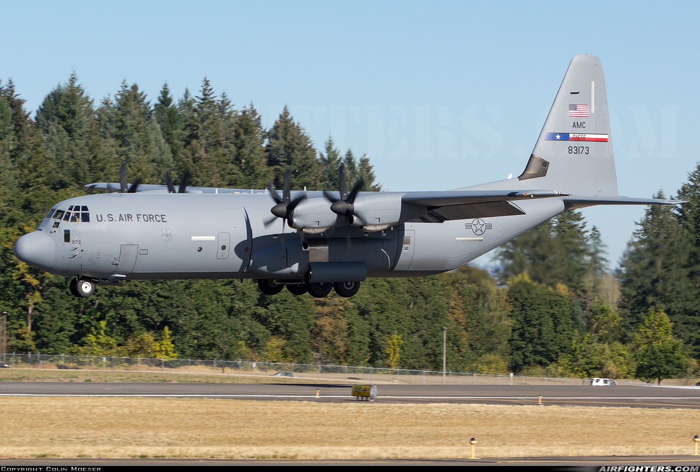 USA - Air Force Lockheed Martin C-130J-30 Hercules (L-382) 08-3173 at Portland - Portland-Hillsboro (HIO), USA