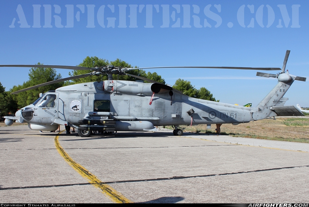 Greece - Navy Sikorsky S-70B-6 Aegean Hawk PN61 at Tanagra (LGTG), Greece