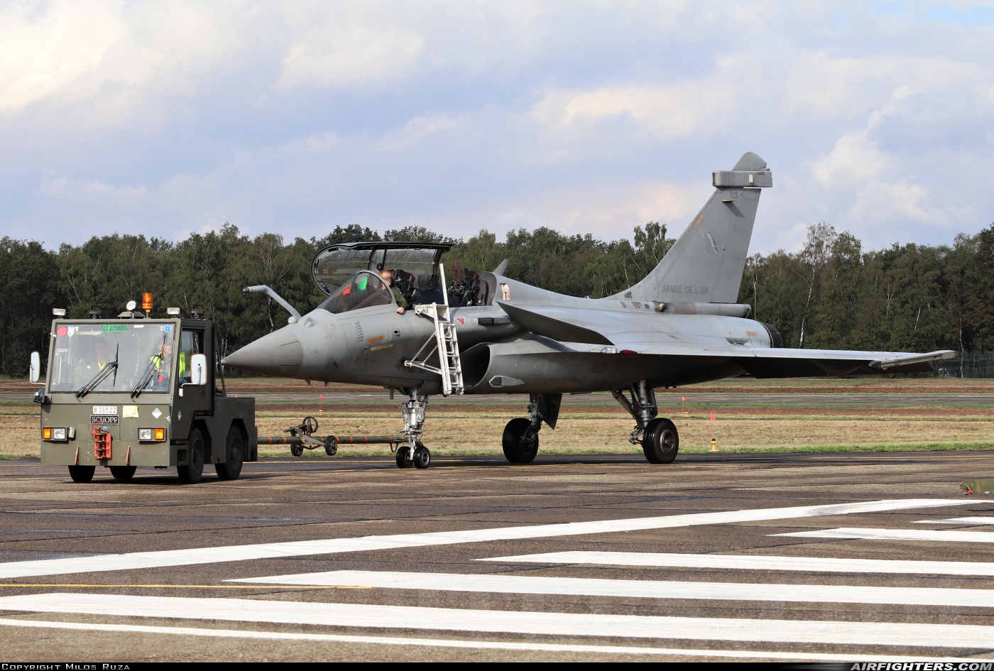France - Air Force Dassault Rafale B 305 at Kleine Brogel (EBBL), Belgium