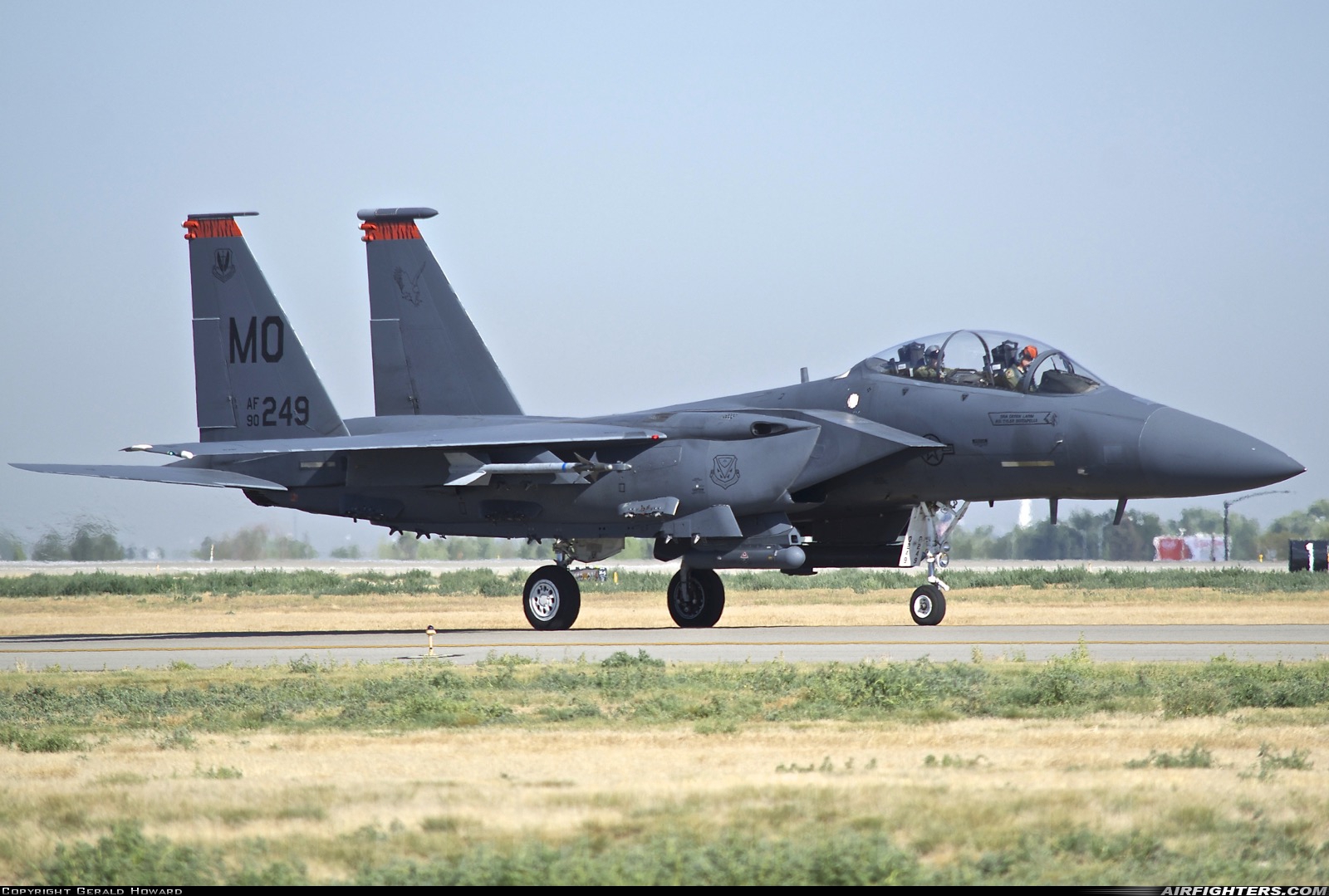 USA - Air Force McDonnell Douglas F-15E Strike Eagle 90-0249 at Boise - Air Terminal / Gowen Field (Municipal) (BOI / KBOI), USA
