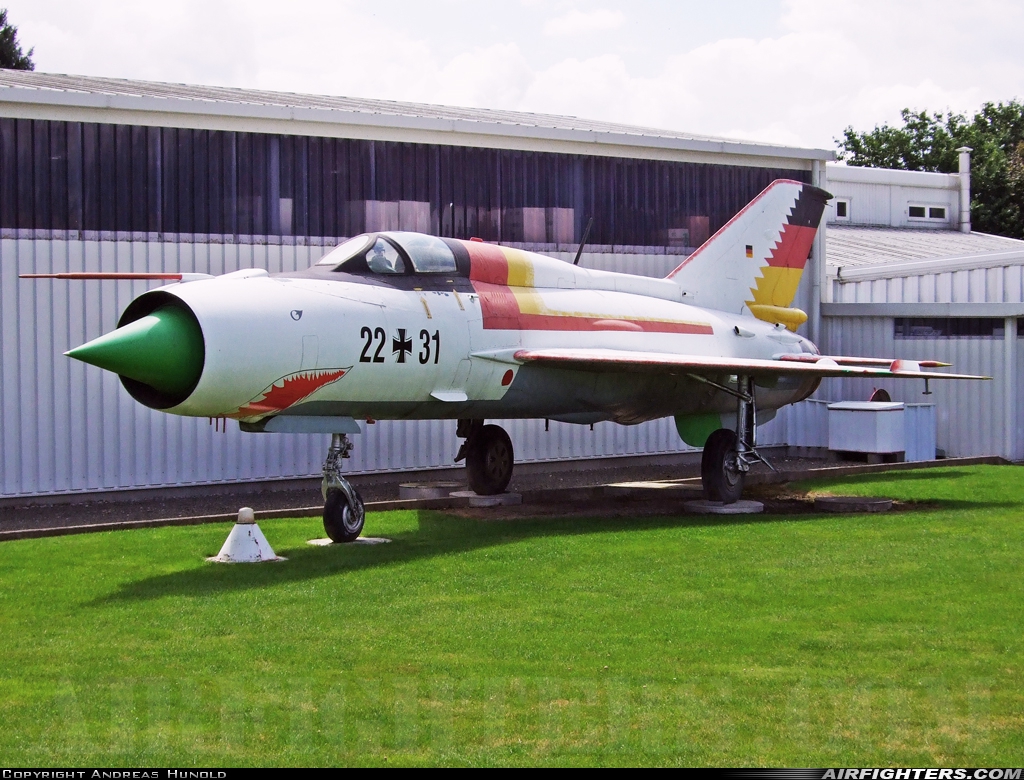 Germany - Air Force Mikoyan-Gurevich MiG-21SPS 22+31 at Off-Airport - Eisdorf, Germany