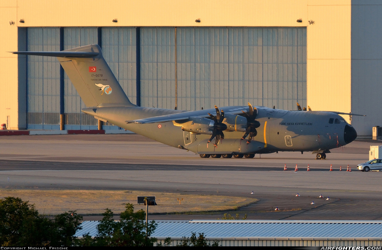 Türkiye - Air Force Airbus A400M-180 Atlas 17-0078 at Cologne / Bonn (- Konrad Adenauer / Wahn) (CGN / EDDK), Germany