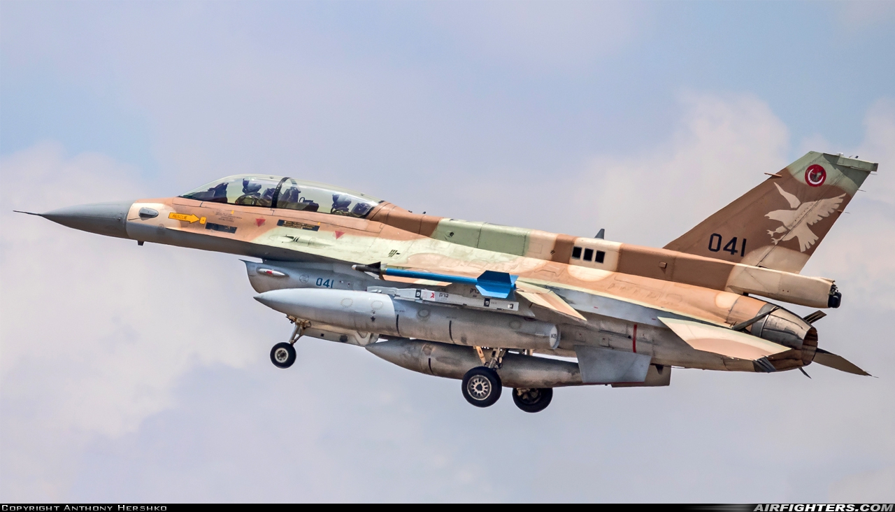 Israel - Air Force General Dynamics F-16D Fighting Falcon 041 at Ramat David (LLRD), Israel