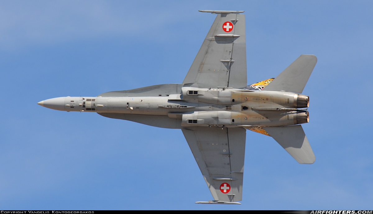 Switzerland - Air Force McDonnell Douglas F/A-18C Hornet J-5011 at Tanagra (LGTG), Greece