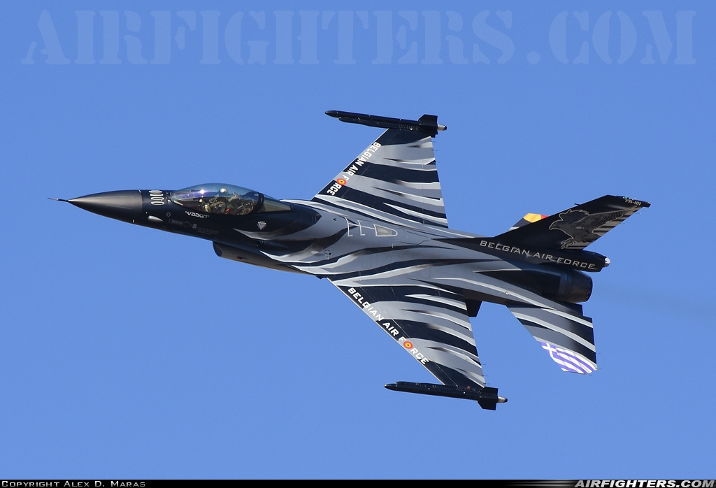 Belgium - Air Force General Dynamics F-16AM Fighting Falcon FA-101 at Tanagra (LGTG), Greece