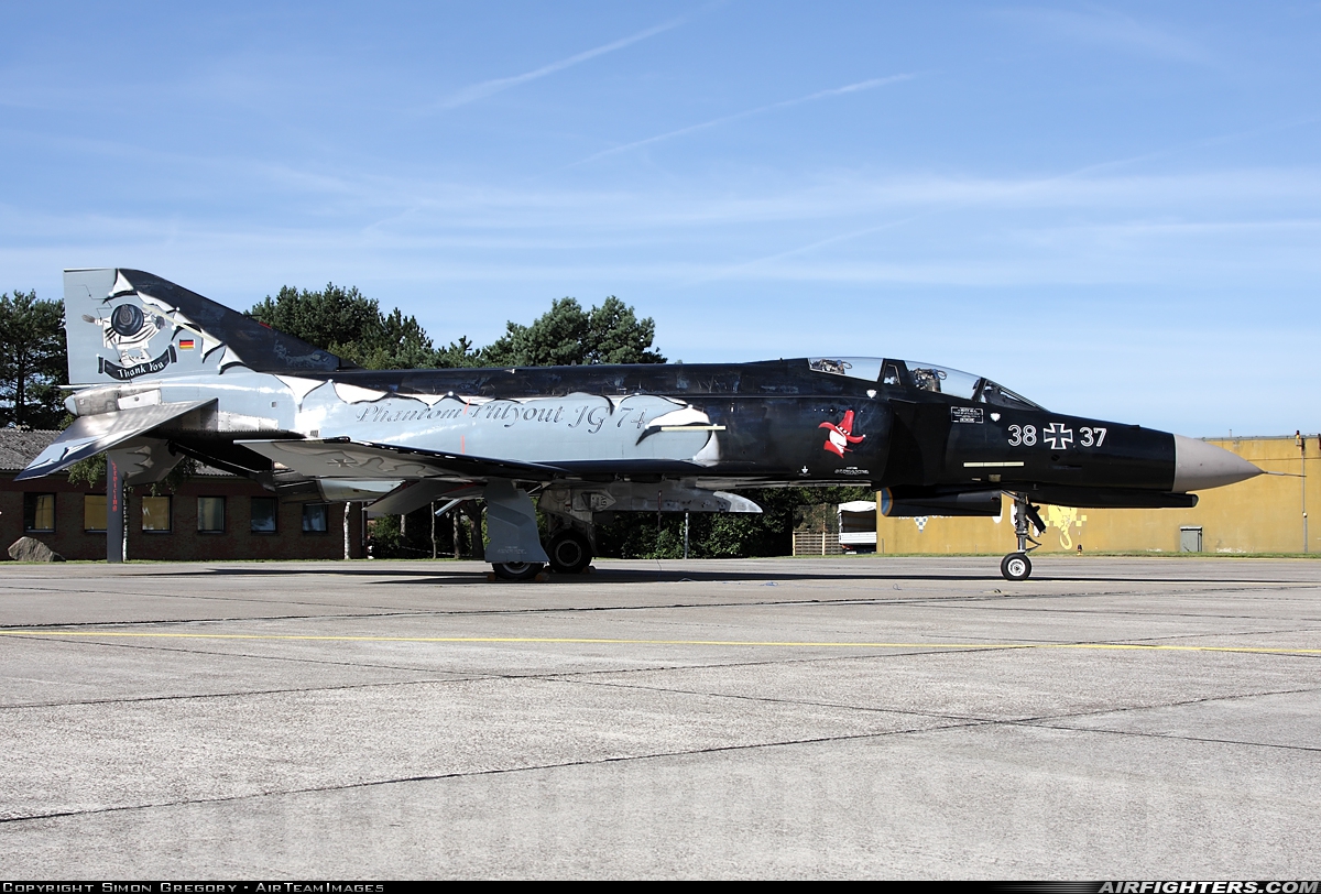 Germany - Air Force McDonnell Douglas F-4F Phantom II 38+37 at Wittmundhafen (Wittmund) (ETNT), Germany