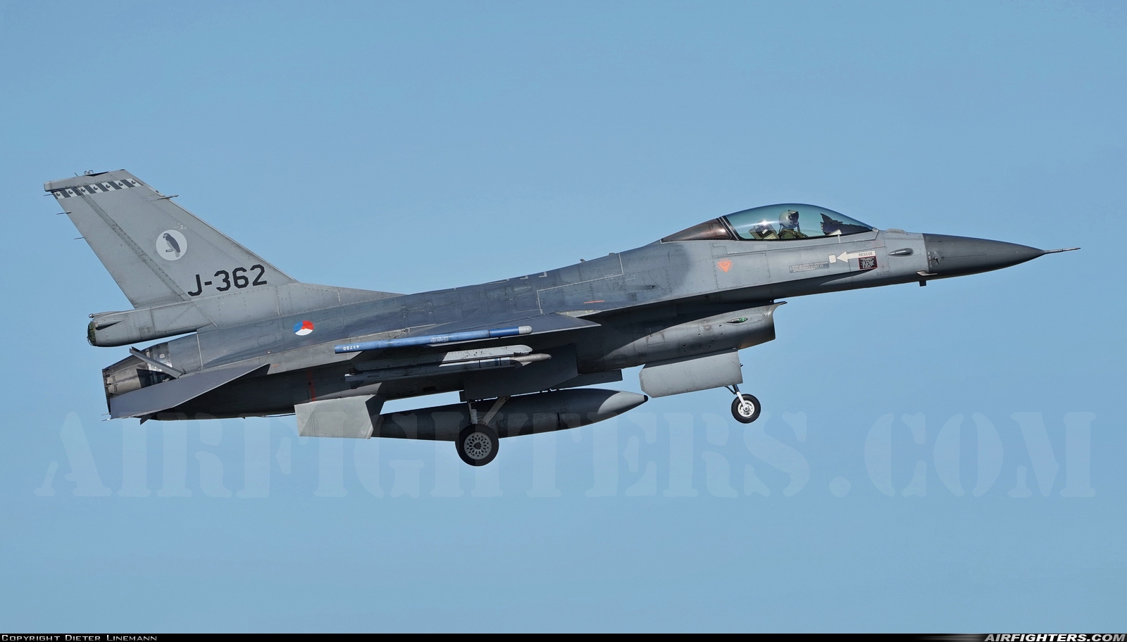 Netherlands - Air Force General Dynamics F-16AM Fighting Falcon J-362 at Leeuwarden (LWR / EHLW), Netherlands
