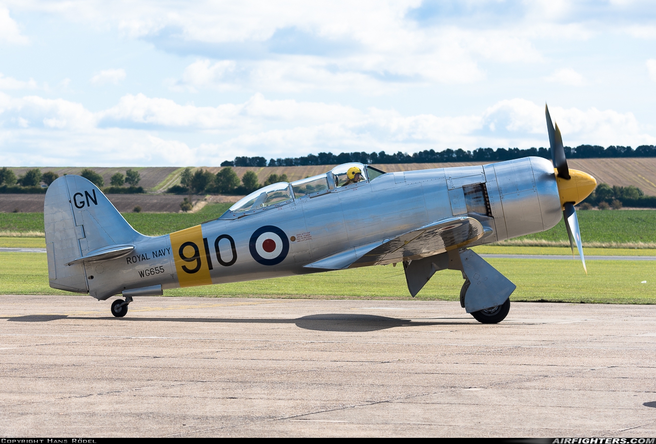 Private - The Fighter Collection Hawker Sea Fury T20 G-CHFP at Duxford (EGSU), UK
