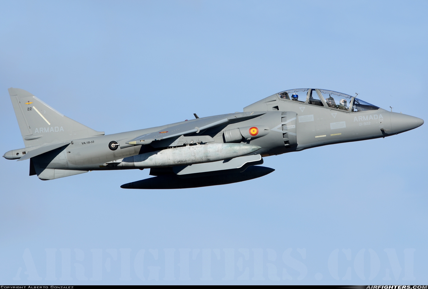 Spain - Navy McDonnell Douglas TAV-8B Harrier II VA.1B-33 at Madrid - Torrejon (TOJ / LETO), Spain
