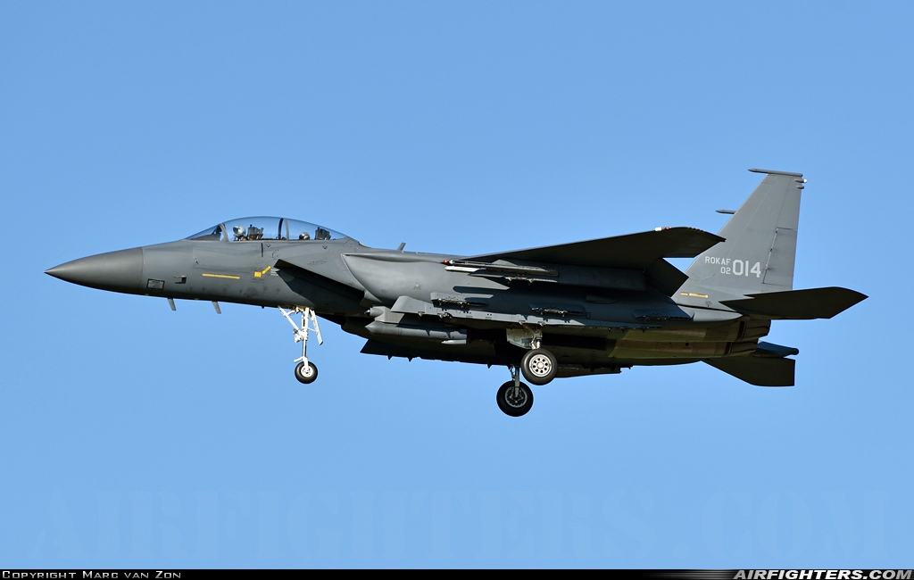 South Korea - Air Force Boeing F-15K Slam Eagle 02-014 at Teagu (TAE / RKTN), South Korea
