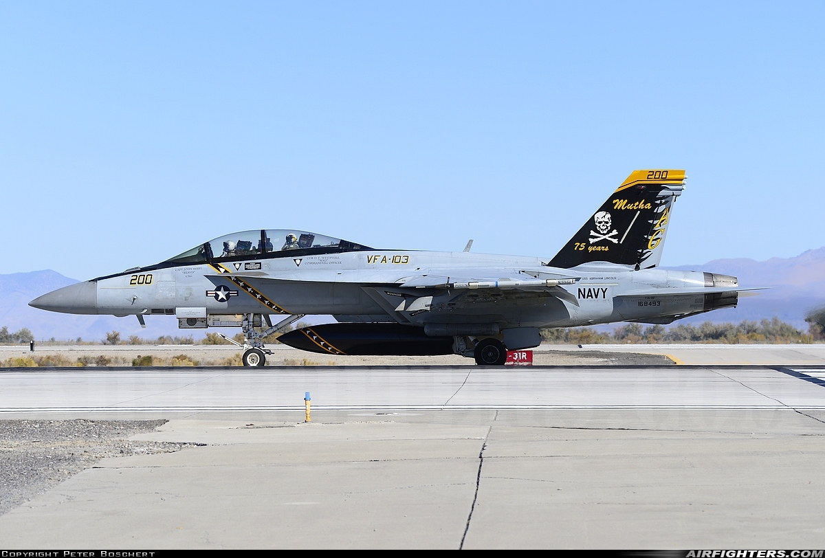 USA - Navy Boeing F/A-18F Super Hornet 168493 at Fallon - Fallon NAS (NFL / KNFL), USA