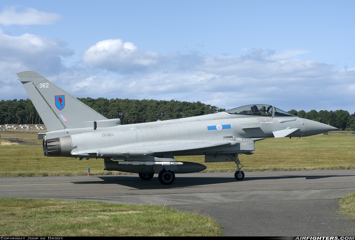 UK - Air Force Eurofighter Typhoon FGR4 ZK362 at Lossiemouth (LMO / EGQS), UK