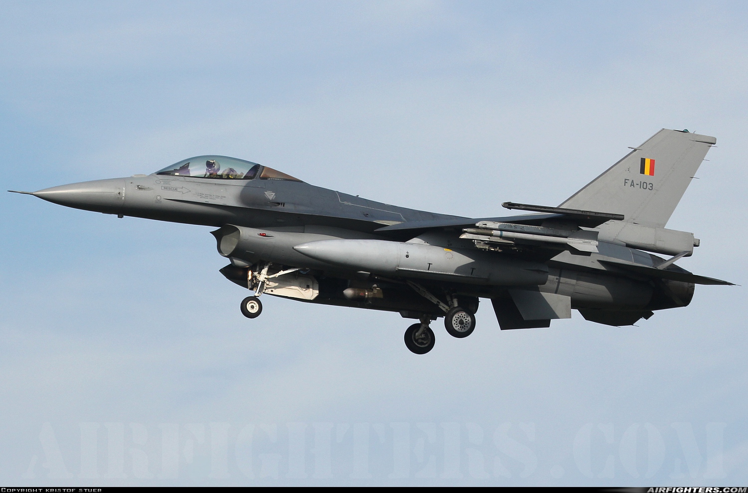 Belgium - Air Force General Dynamics F-16AM Fighting Falcon FA-103 at Kleine Brogel (EBBL), Belgium