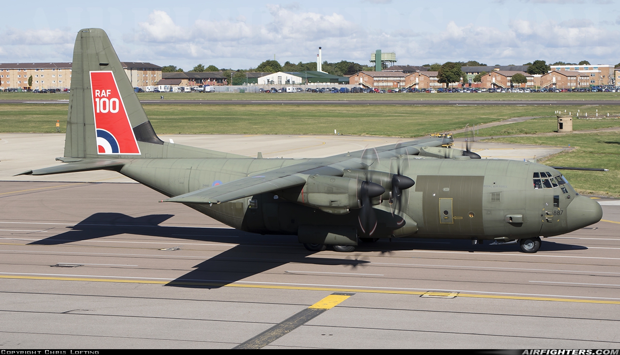 UK - Air Force Lockheed Martin Hercules C5 (C-130J / L-382) ZH887 at Brize Norton (BZZ / EGVN), UK