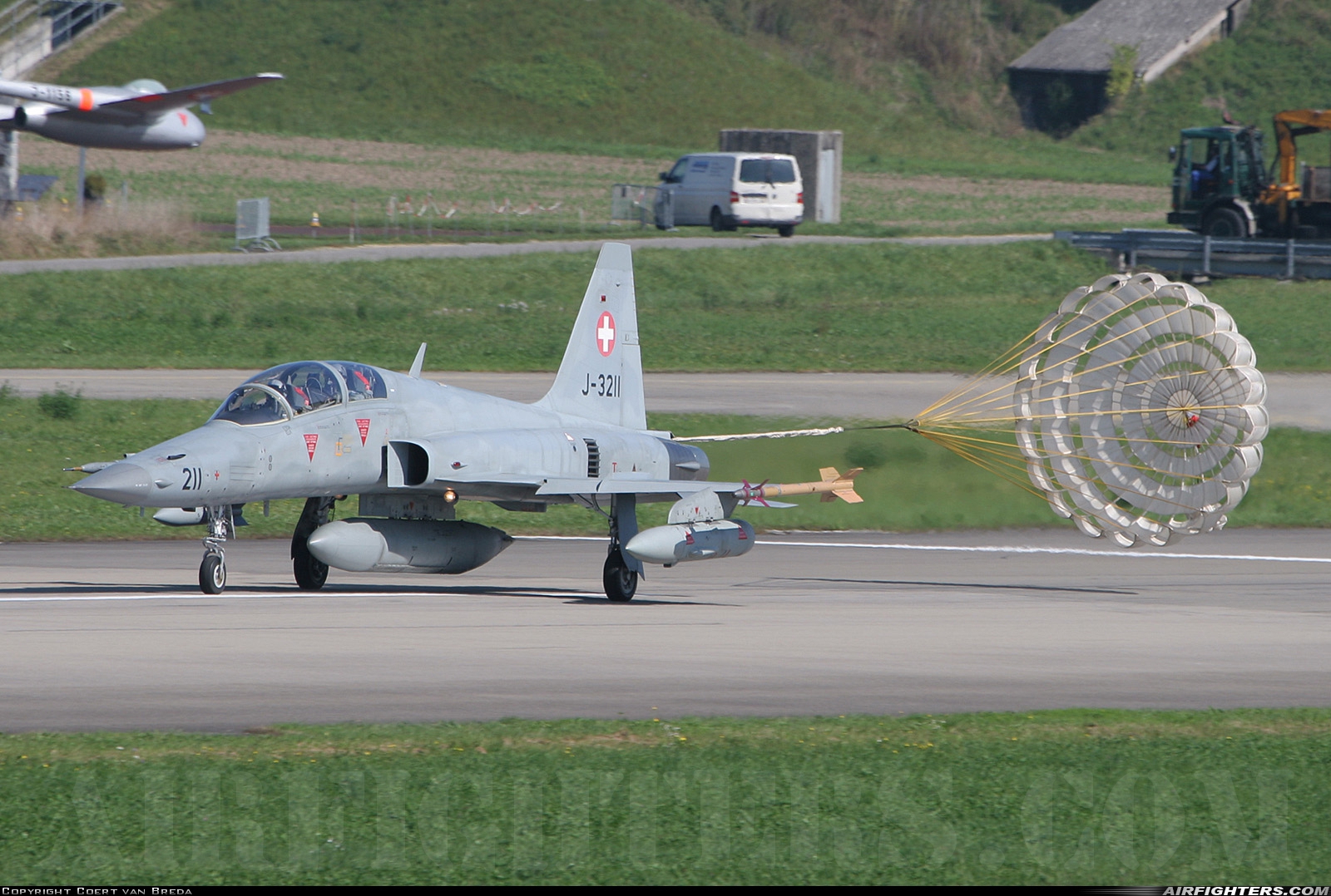 Switzerland - Air Force Northrop F-5F Tiger II J-3211 at Payerne (LSMP), Switzerland