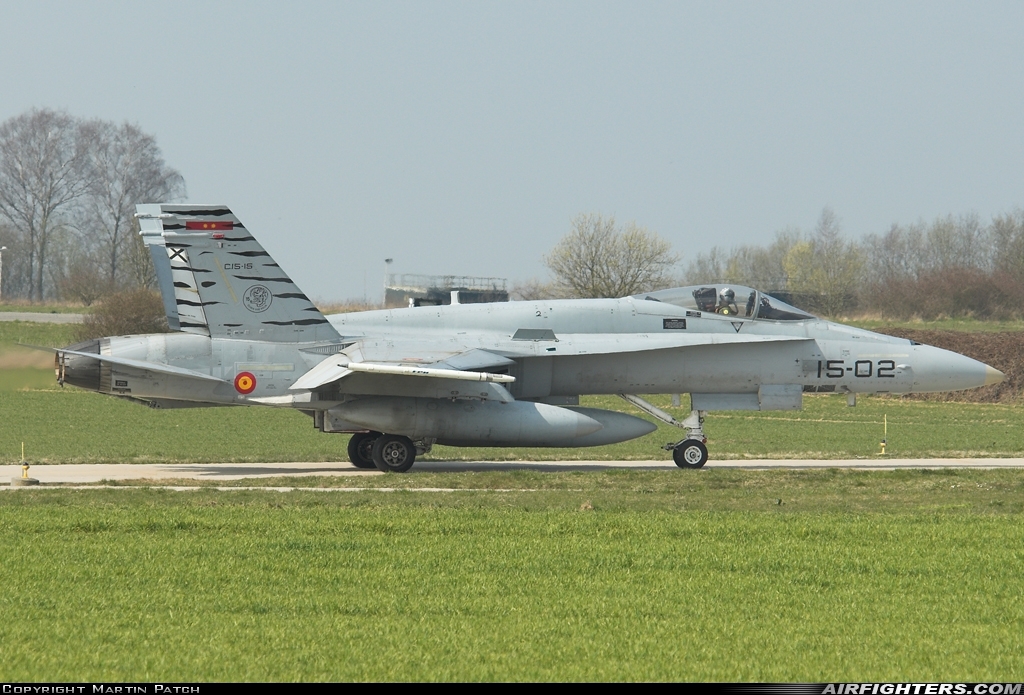 Spain - Air Force McDonnell Douglas C-15 Hornet (EF-18A+) C.15-15 at Florennes (EBFS), Belgium