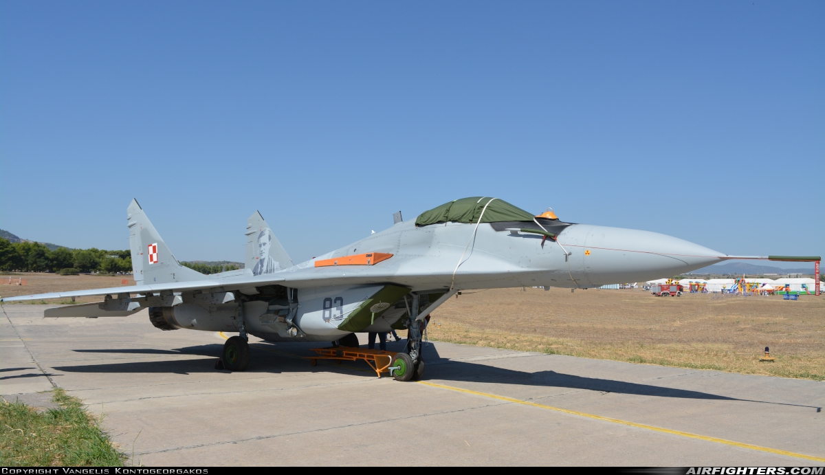 Poland - Air Force Mikoyan-Gurevich MiG-29A (9.12A) 83 at Tanagra (LGTG), Greece