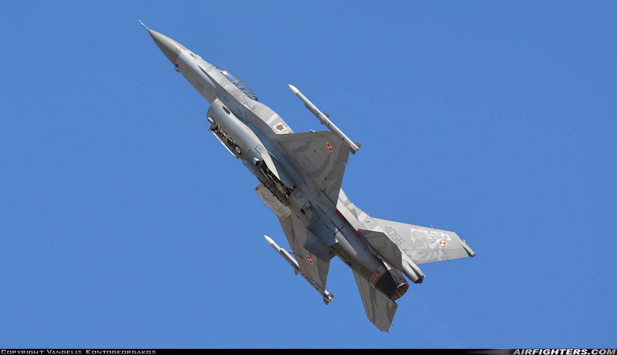 Poland - Air Force General Dynamics F-16C Fighting Falcon 4056 at Tanagra (LGTG), Greece