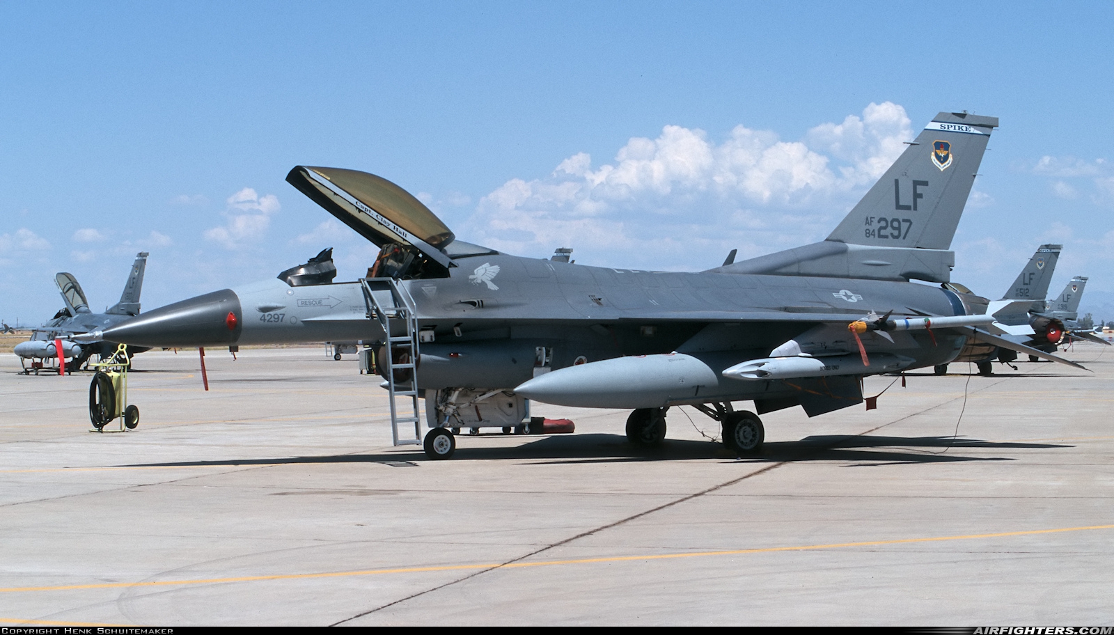 USA - Air Force General Dynamics F-16C Fighting Falcon 84-1297 at Glendale (Phoenix) - Luke AFB (LUF / KLUF), USA