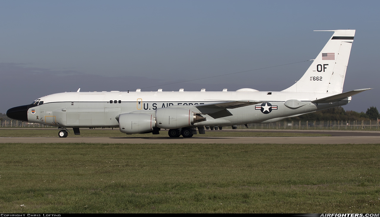 USA - Air Force Boeing RC-135S Cobra Ball (717-148) 61-2662 at Mildenhall (MHZ / GXH / EGUN), UK