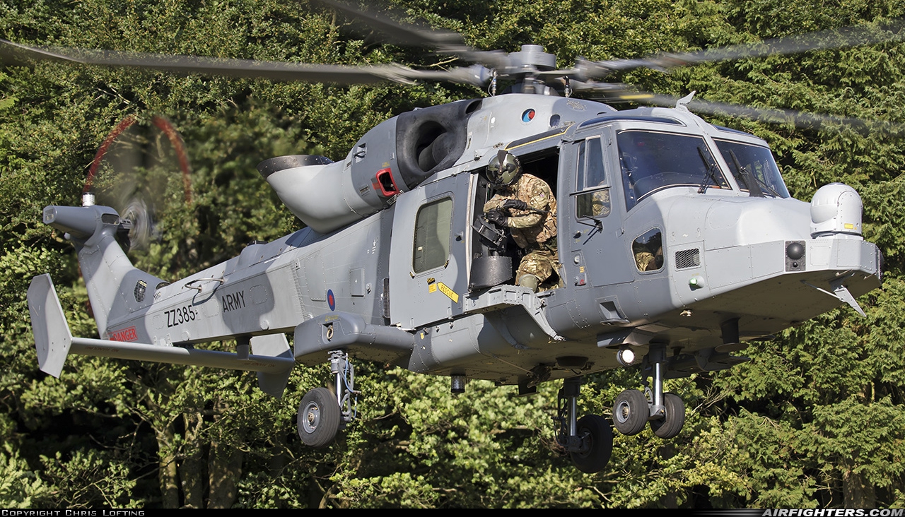 UK - Army AgustaWestland Wildcat AH1 ZZ385 at Off-Airport - Salisbury Plain, UK