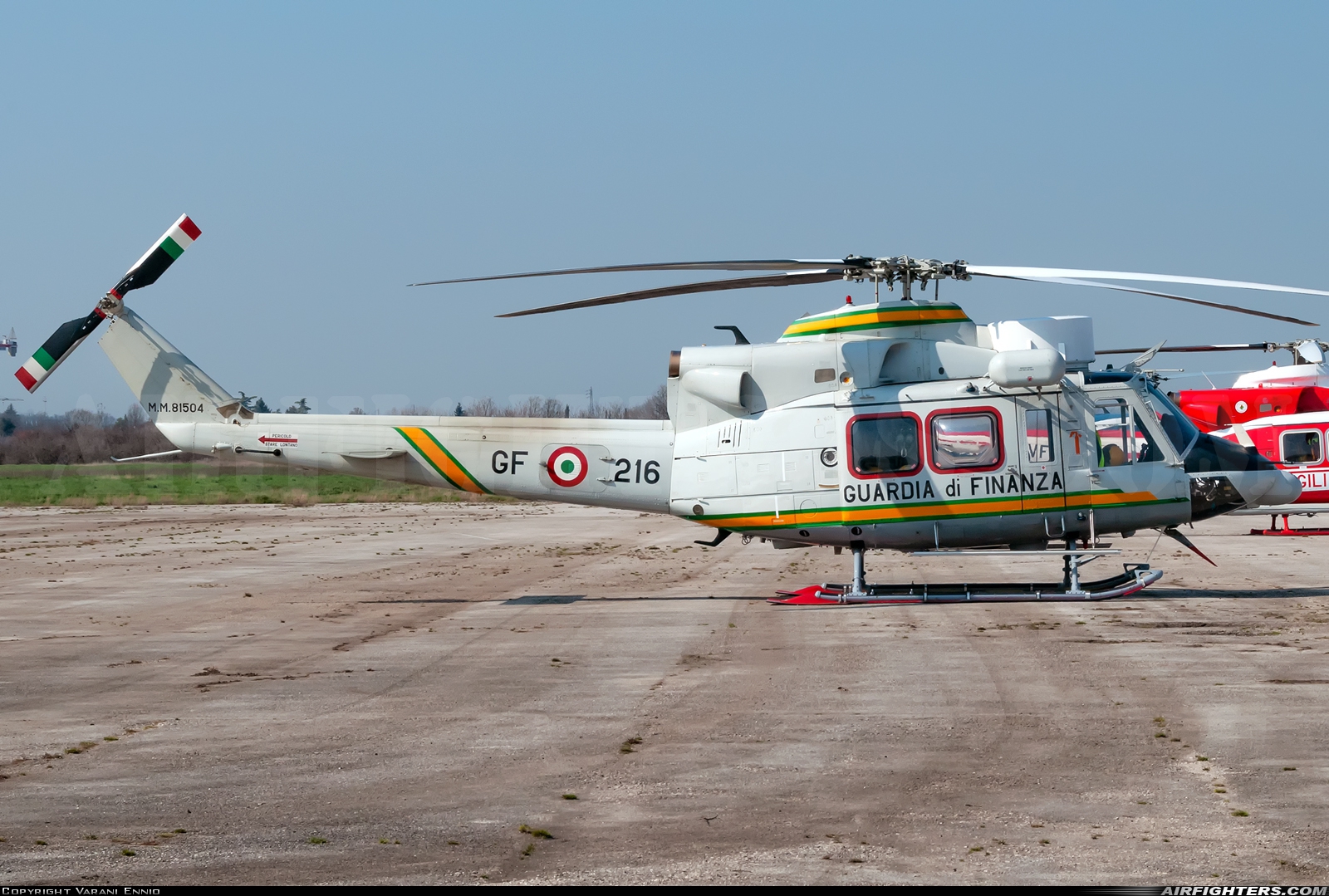 Italy - Guardia di Finanza Agusta-Bell AB-412HP Grifone MM81504 at Verona - Boscomantico (LIPN), Italy