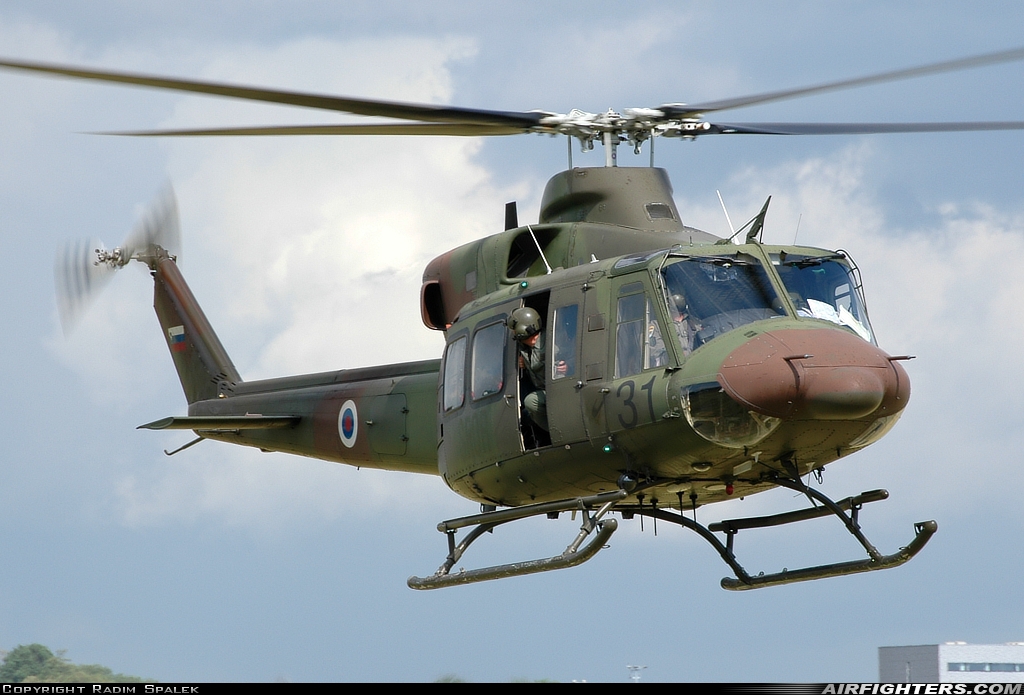 Slovenia - Air Force Bell 412SP Arapaho H2-31 at Liege (- Bierset) (LGG / EBLG), Belgium