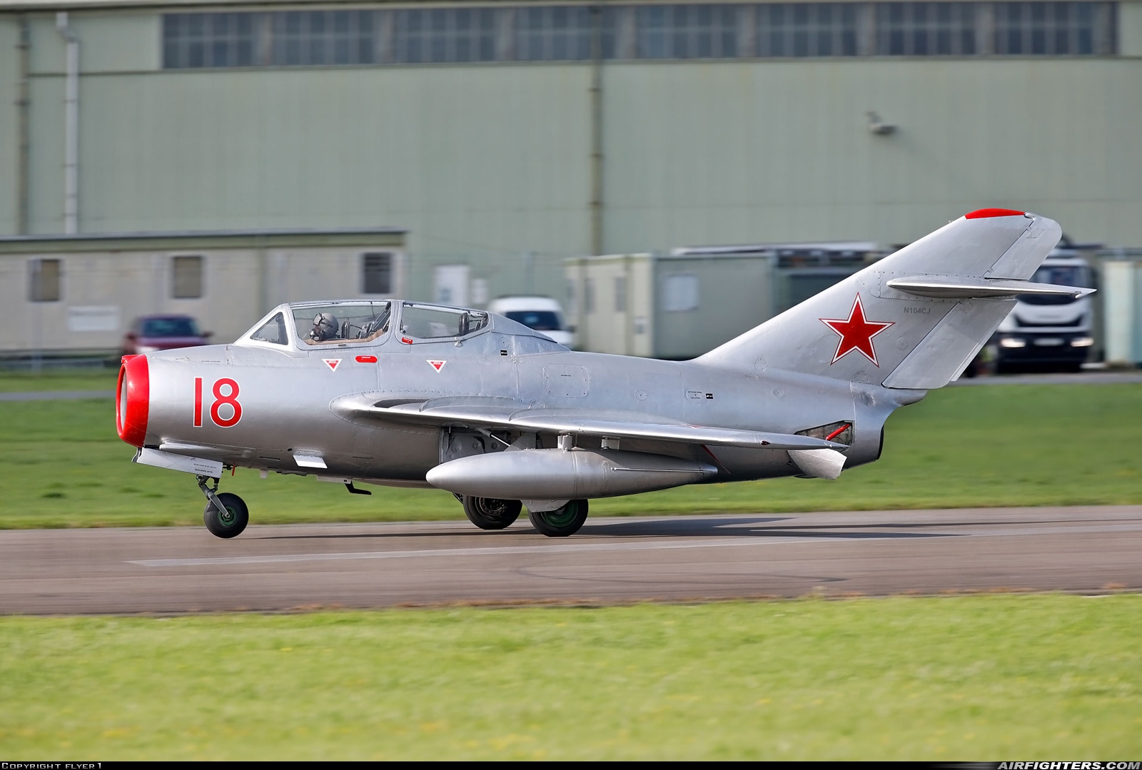 Private Mikoyan-Gurevich MiG-15UTI N104CJ at Dunsfold (EGTD), UK