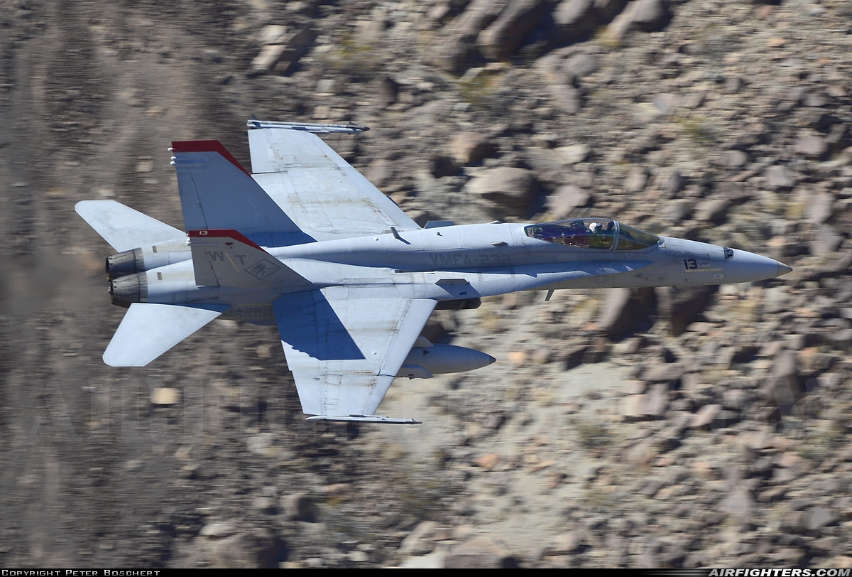 USA - Marines McDonnell Douglas F/A-18C Hornet 165195 at Off-Airport - Rainbow Canyon area, USA