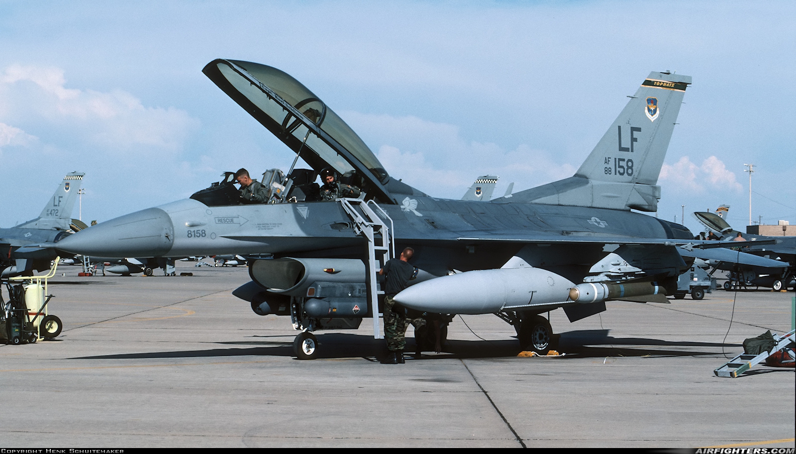 USA - Air Force General Dynamics F-16D Fighting Falcon 88-0158 at Glendale (Phoenix) - Luke AFB (LUF / KLUF), USA
