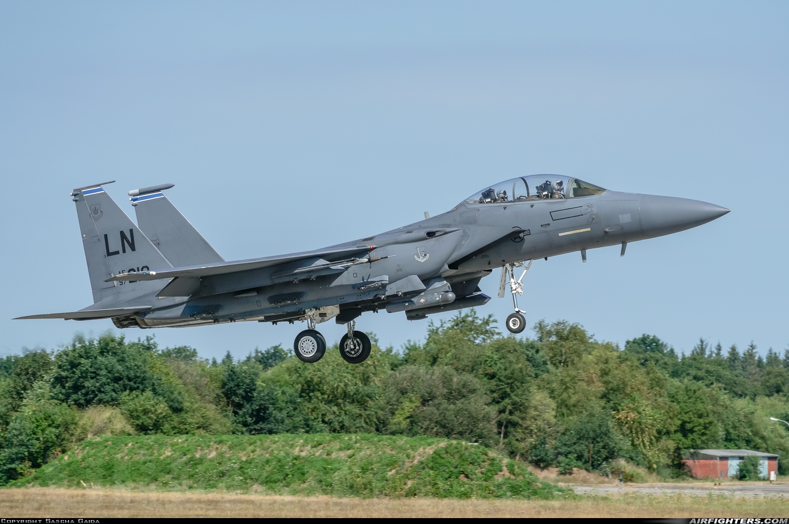 USA - Air Force McDonnell Douglas F-15E Strike Eagle 97-0218 at Wittmundhafen (Wittmund) (ETNT), Germany
