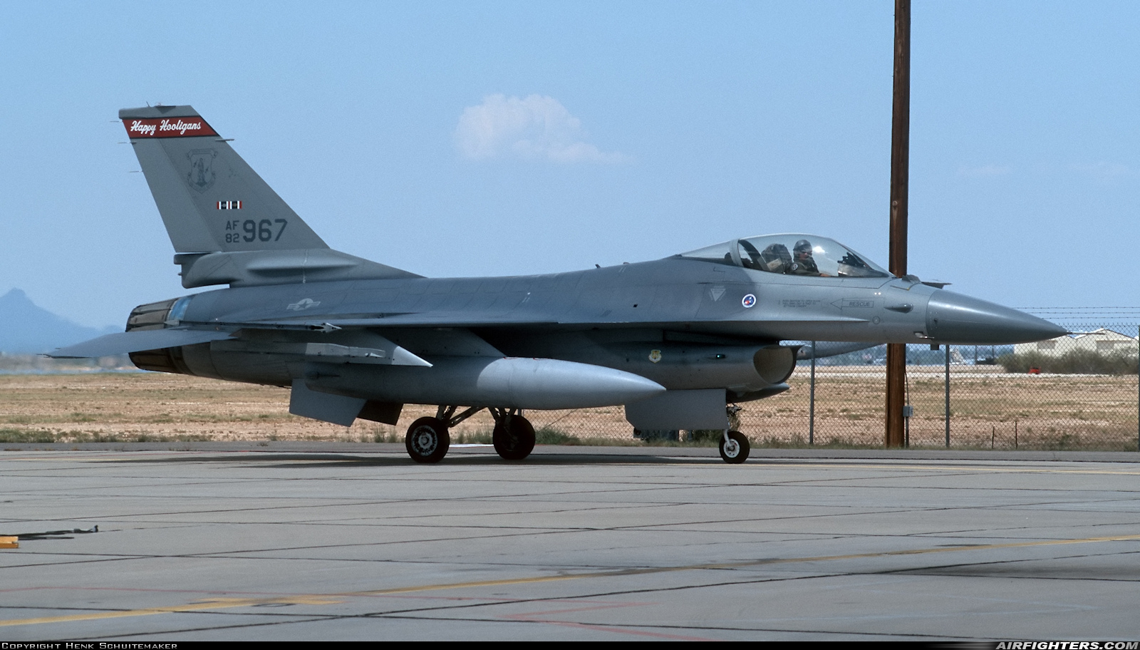 USA - Air Force General Dynamics F-16A Fighting Falcon 82-0967 at Tucson - Davis-Monthan AFB (DMA / KDMA), USA