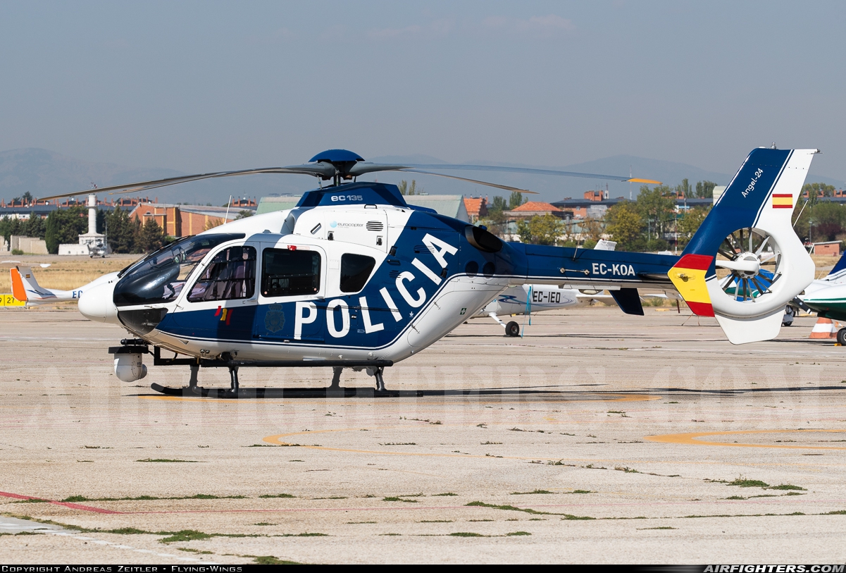 Spain - Police Eurocopter EC-135P2+ EC-KOA at Madrid - Cuatro Vientos (LECU / LEVS), Spain