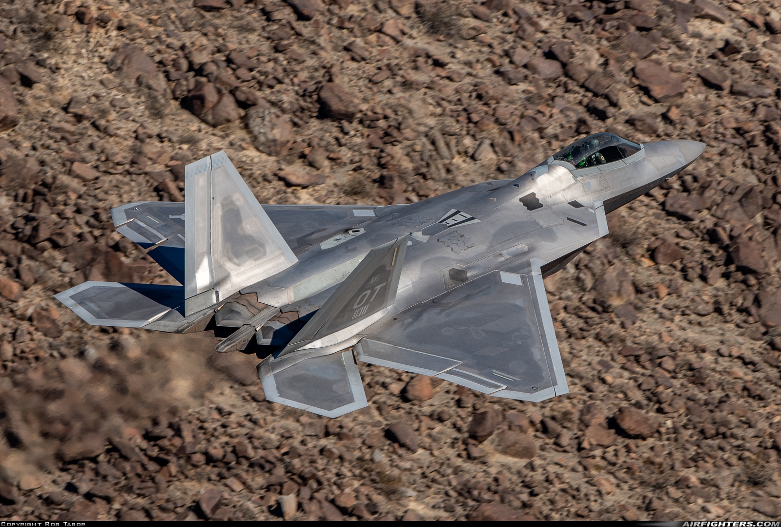 USA - Air Force Lockheed Martin F-22A Raptor 06-4111 at Off-Airport - Rainbow Canyon area, USA