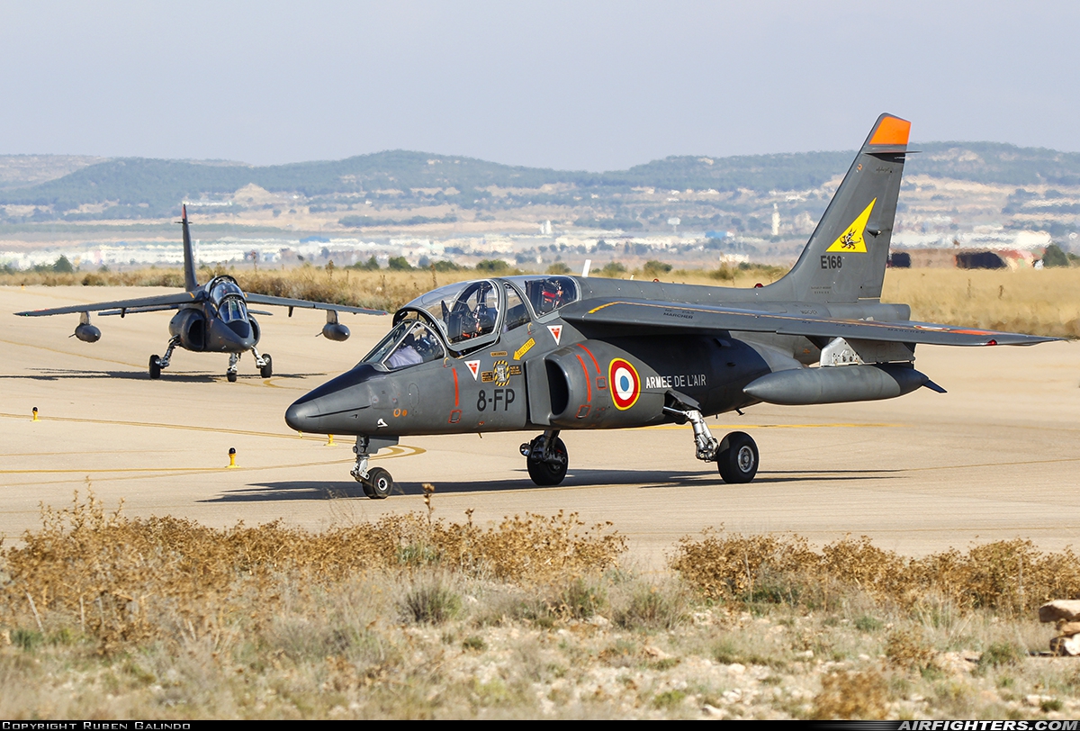 France - Air Force Dassault/Dornier Alpha Jet E E168 at Albacete (- Los Llanos) (LEAB), Spain