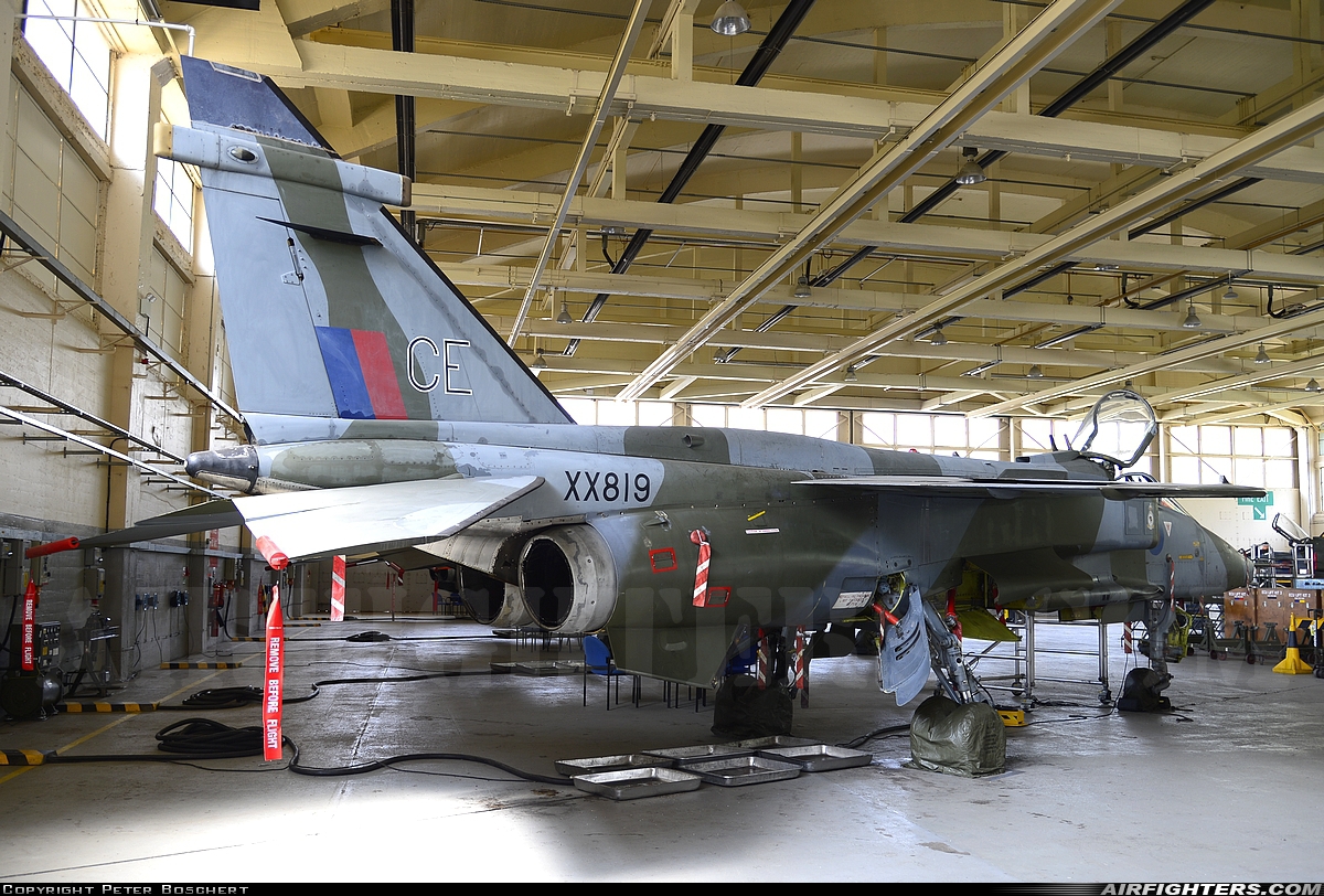 UK - Air Force Sepecat Jaguar GR1 XX819 at Cosford (EGWC), UK
