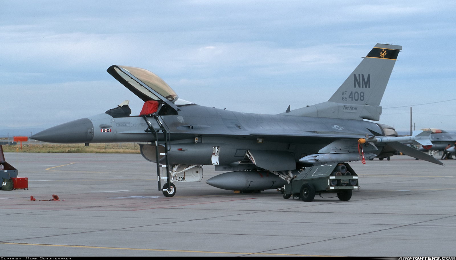 USA - Air Force General Dynamics F-16C Fighting Falcon 85-1408 at Albuquerque - Int. Sunport (Kirtland AFB) (ABQ / KABQ), USA