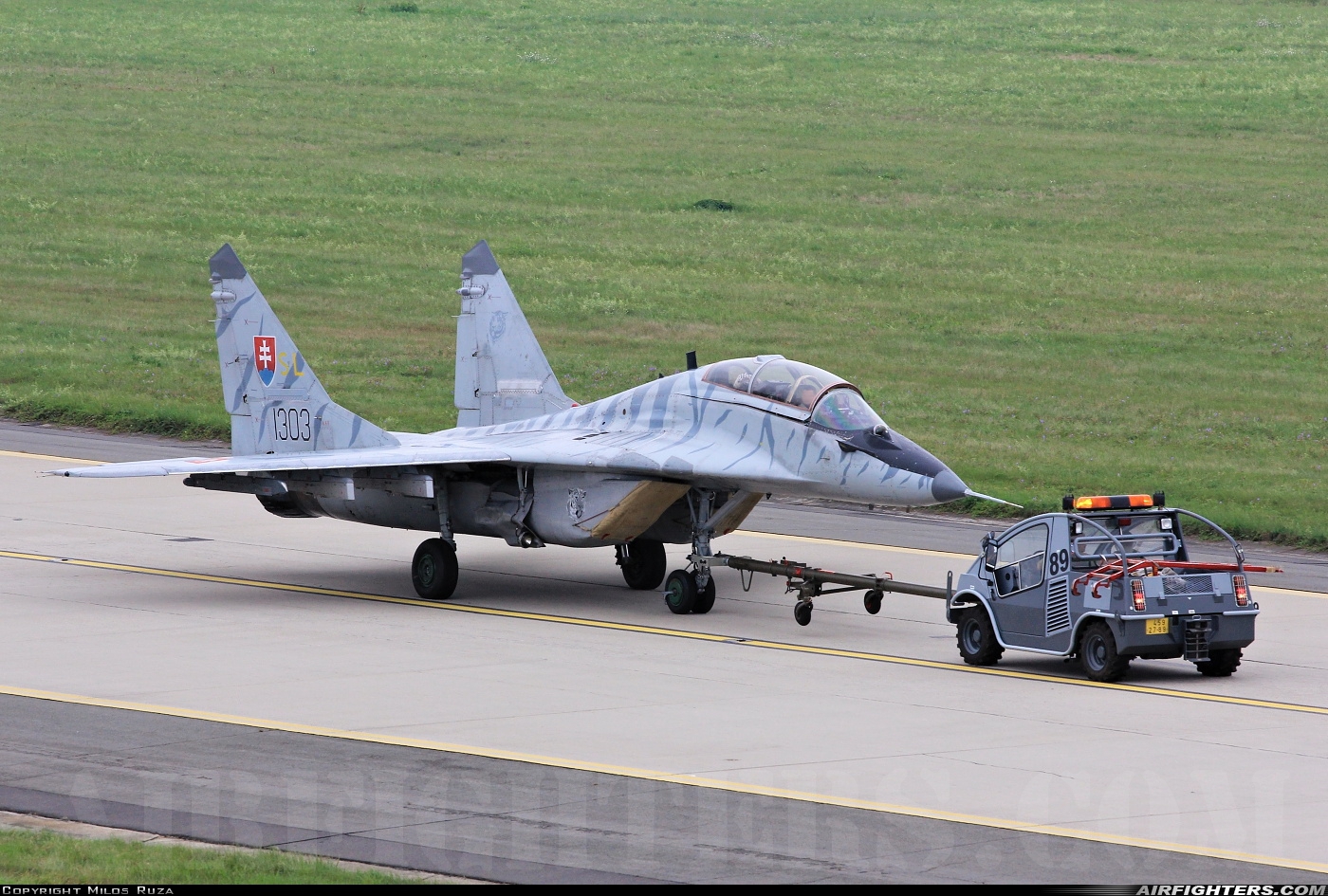 Slovakia - Air Force Mikoyan-Gurevich MiG-29UBS (9.51) 1303 at Ostrava - Mosnov (OSR / LKMT), Czech Republic