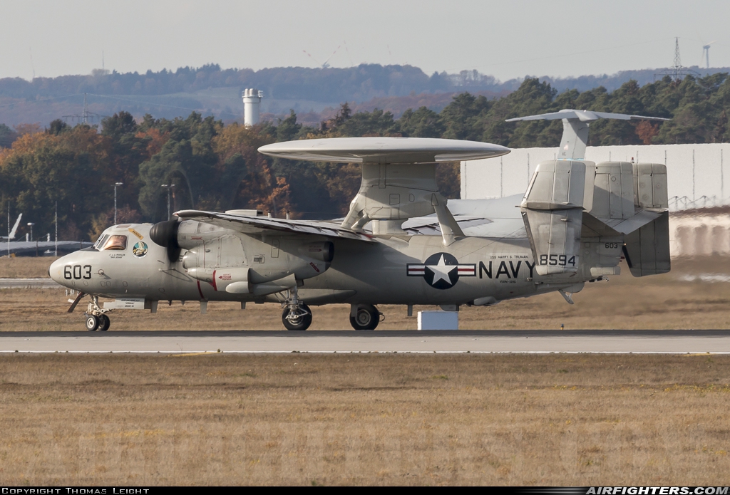 USA - Navy Grumman E-2D Advanced Hawkeye 168594 at Ramstein (- Landstuhl) (RMS / ETAR), Germany