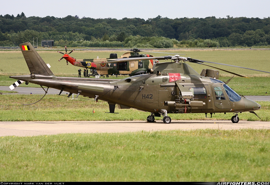 Belgium - Army Agusta A-109HA (A-109BA) H42 at Florennes (EBFS), Belgium