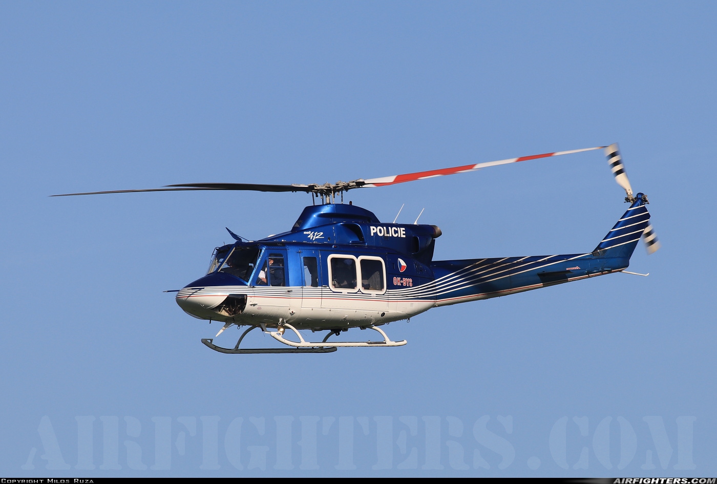 Czech Republic - Police Bell 412EP OK-BYS at Ostrava - Mosnov (OSR / LKMT), Czech Republic