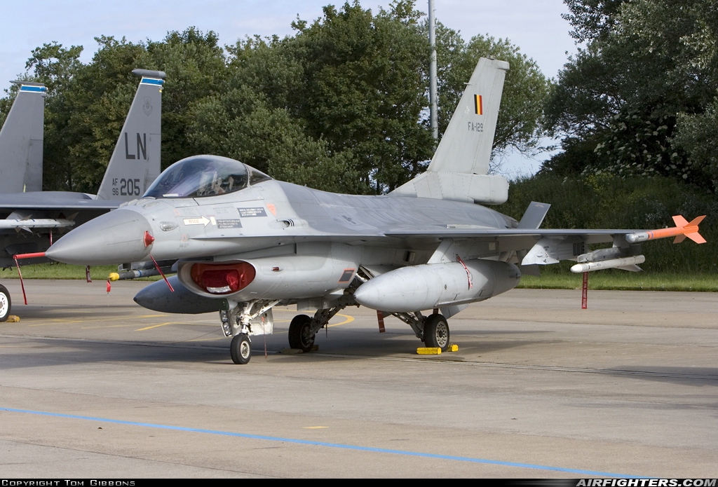 Belgium - Air Force General Dynamics F-16AM Fighting Falcon FA-129 at Leeuwarden (LWR / EHLW), Netherlands