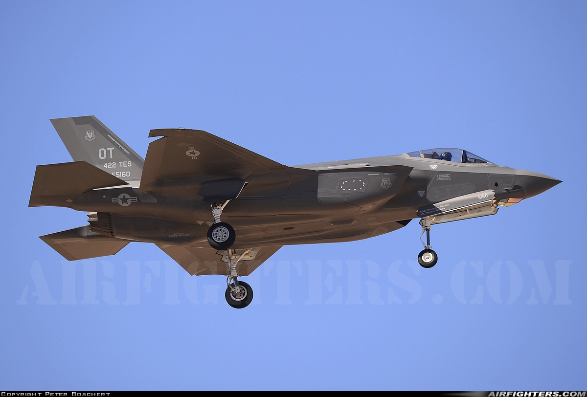 USA - Air Force Lockheed Martin F-35A Lightning II 15-5160 at Las Vegas - Nellis AFB (LSV / KLSV), USA